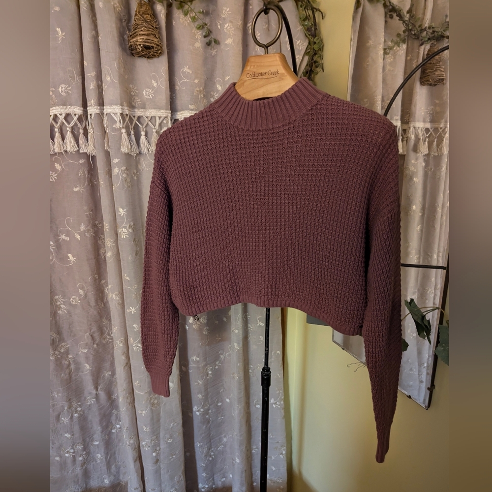 Hollister California | Mauve Crop Sweater